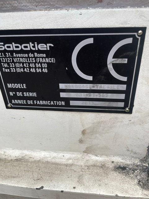 Sabatier Automatic Expander/Tactile marking machine