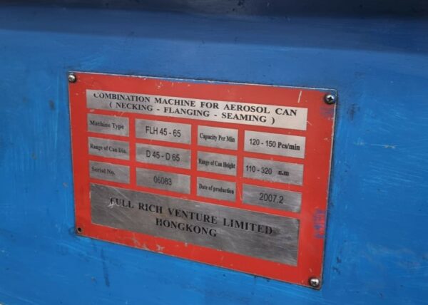 Combination Machine For Aerosol Can ø65