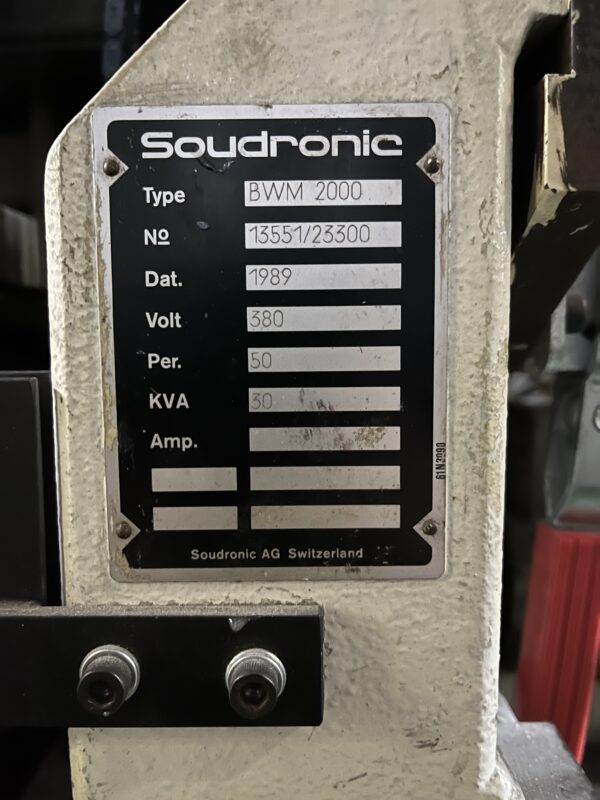 Soudronic BWM Automatic Superwima Welder For ø99 and ø127