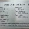 Keeson CSS-2 Coil Cutting Line